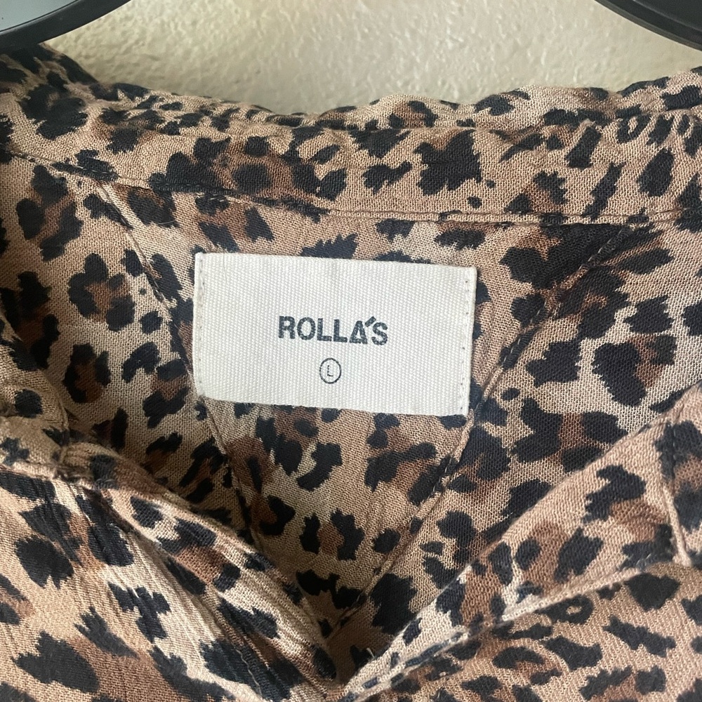 Rolla’s Top, Leopard Print Size L - image 2